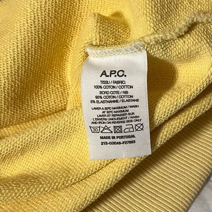 [BUNJANG] APC Logo Sweatshirt / APC 아페쎄 아이템 로고 맨투맨