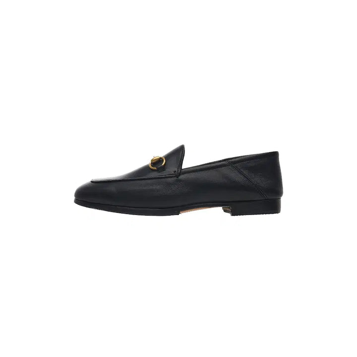 [BUNJANG] Gucci Horsebit Leather Loafers - Black / (W) 구찌 힐 폴드 홀스빗 레더 로퍼 블랙