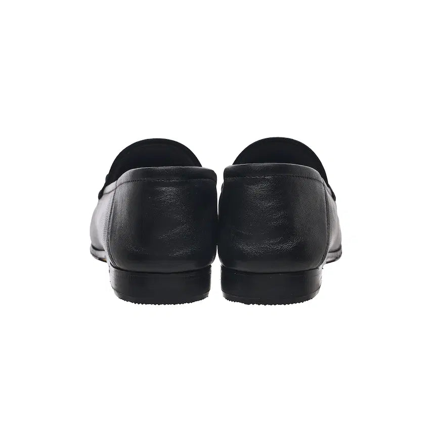 [BUNJANG] Gucci Horsebit Leather Loafers - Black / (W) 구찌 힐 폴드 홀스빗 레더 로퍼 블랙