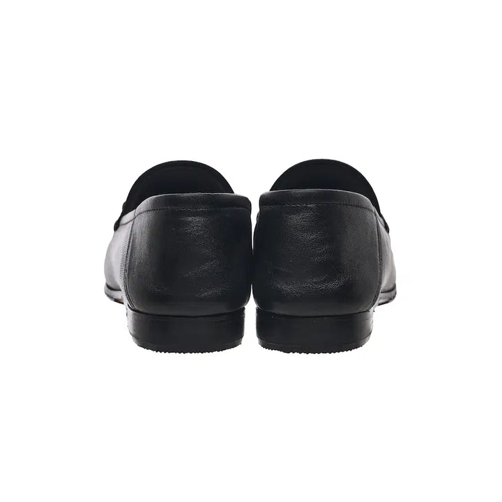 [BUNJANG] Gucci Horsebit Leather Loafers - Black / (W) 구찌 힐 폴드 홀스빗 레더 로퍼 블랙