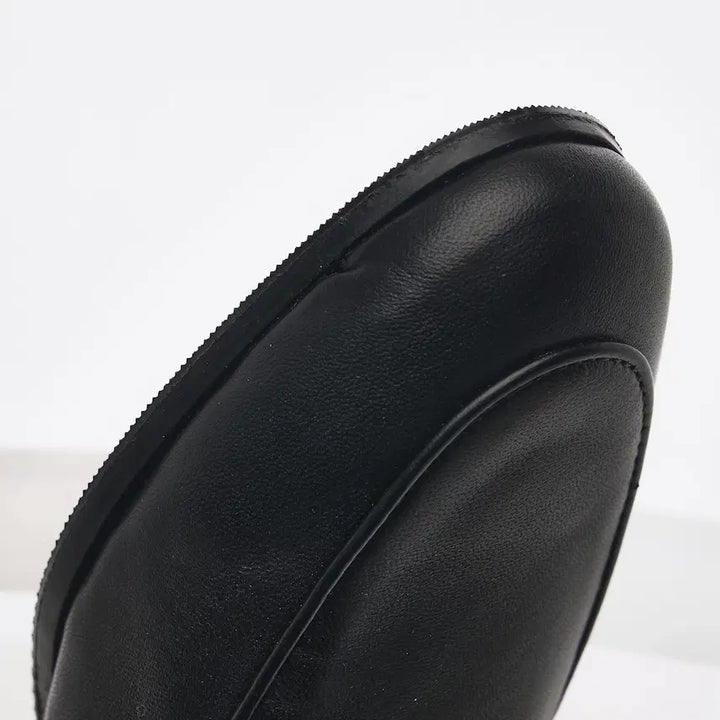 [BUNJANG] Gucci Horsebit Leather Loafers - Black / (W) 구찌 힐 폴드 홀스빗 레더 로퍼 블랙