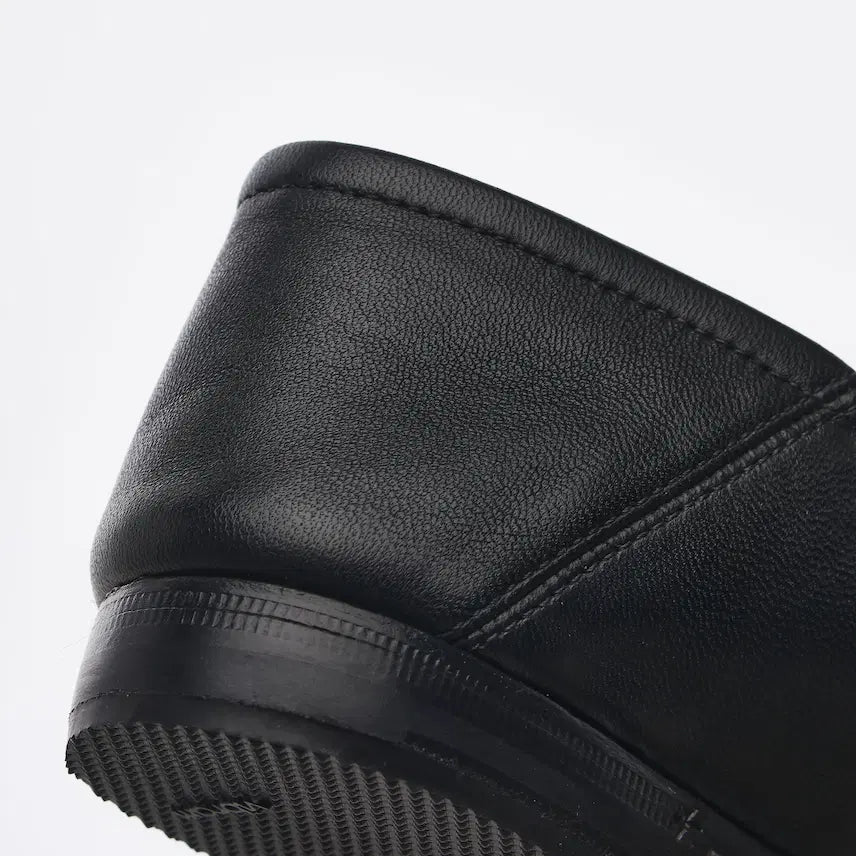 [BUNJANG] Gucci Horsebit Leather Loafers - Black / (W) 구찌 힐 폴드 홀스빗 레더 로퍼 블랙
