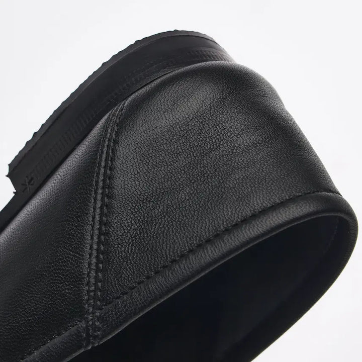 [BUNJANG] Gucci Horsebit Leather Loafers - Black / (W) 구찌 힐 폴드 홀스빗 레더 로퍼 블랙