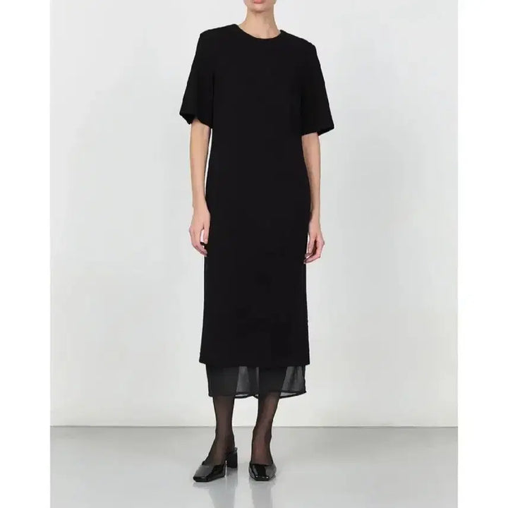 [SOLD OUT] 45번가 레이어드 롱 원피스 - 블랙 ,S