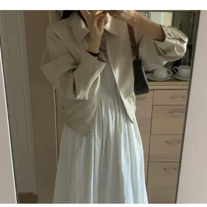 [BUNJANG] Granbloom Flirting Leather Jacket Blouson / 그랑블룸 플러팅 레더자켓 블루종