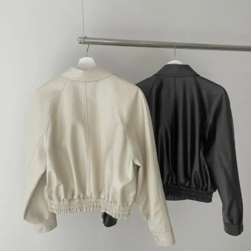 [BUNJANG] Granbloom Flirting Leather Jacket Blouson / 그랑블룸 플러팅 레더자켓 블루종