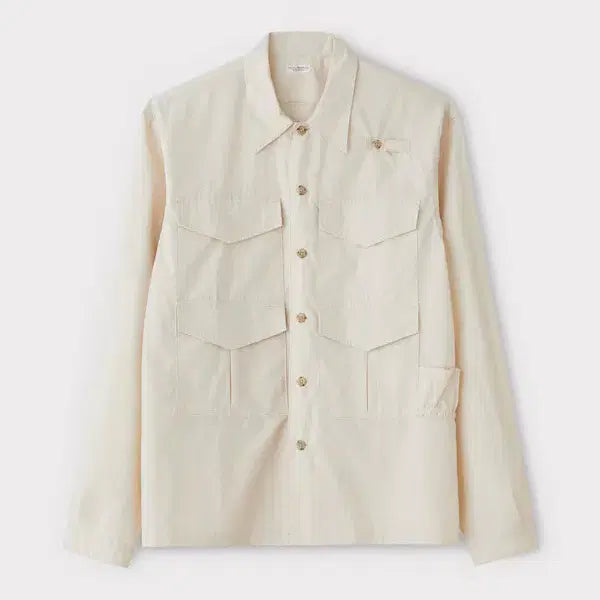 [BUNJANG] Pigvel Fisherman Shirt Jacket Ecru / 피그벨 피셔맨 셔츠 자켓 셔켓 에크루