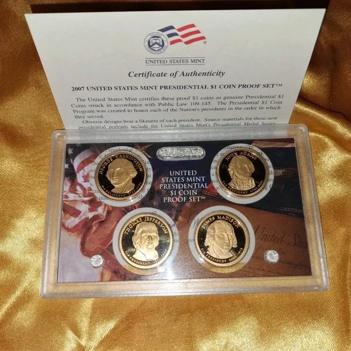 [BUNJANG] 2007 US President $1 Coin Proof Set / 2007발행 미국 대통령 $1 동전 주화 프루프세트