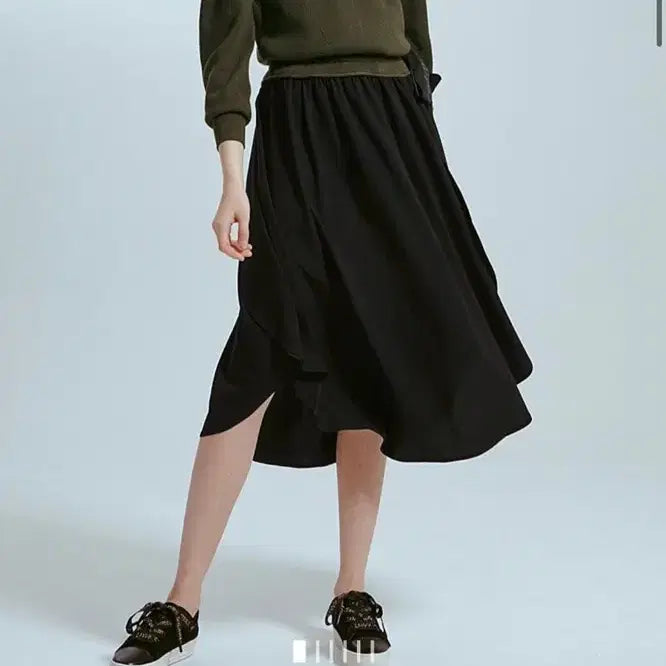 [BUNJANG] LANVIN Collection Knitting Block Dress Long One-Piece / 한섬 랑방컬렉션 LANVIN 니팅 블록 드레스 리본 롱원피스 카키블랙
