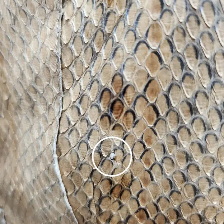 [BUNJANG] Miu Miu Snake Skin Mink Trim Coat / (정품)미우미우 뱀피 무늬 밍크 트리밍 여성 코트