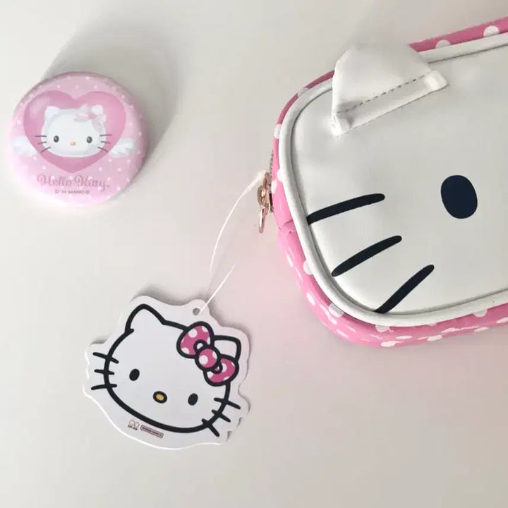 [BUNJANG] Hello Kitty Dot Pattern Pouch Pencil Case / 도트 키티 파우치 필통 일본정품 고전헬로키티 레트로