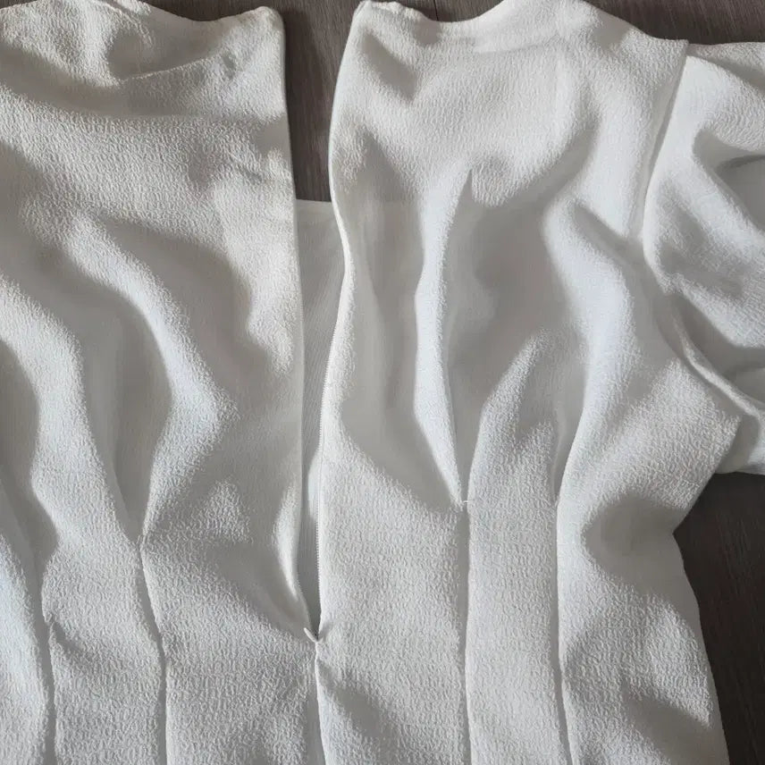 [BUNJANG] Square Neck Puff Sleeve Dress / 스퀘어넥 퍼프소매 원피스