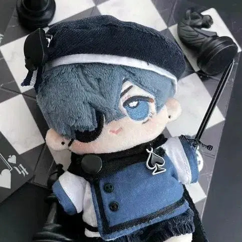 [BUNJANG] Black Butler Ciel Custom 10cm Plush Doll + Outfit Set / 흑집사 시엘 속성 10cm 솜인형+의상 세트 양도 판매 10깅