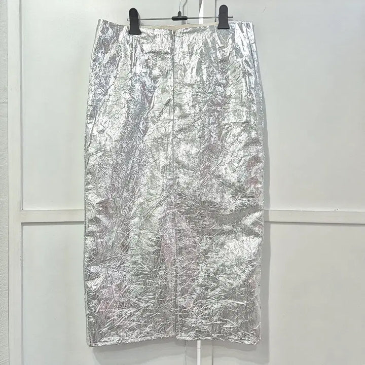 [BUNJANG] Earlgrey People Metallic Silver Skirt / 얼그레이피플 메탈릭 실버 스커트
