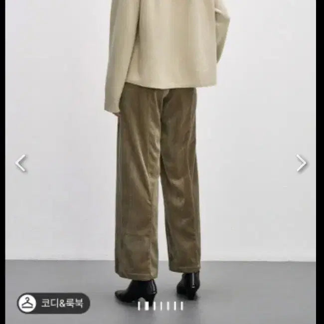 [BUNJANG] System Wide Banding Pants / 한섬 시스템 벨루어 와이드 밴딩 팬츠(택달린새제품)