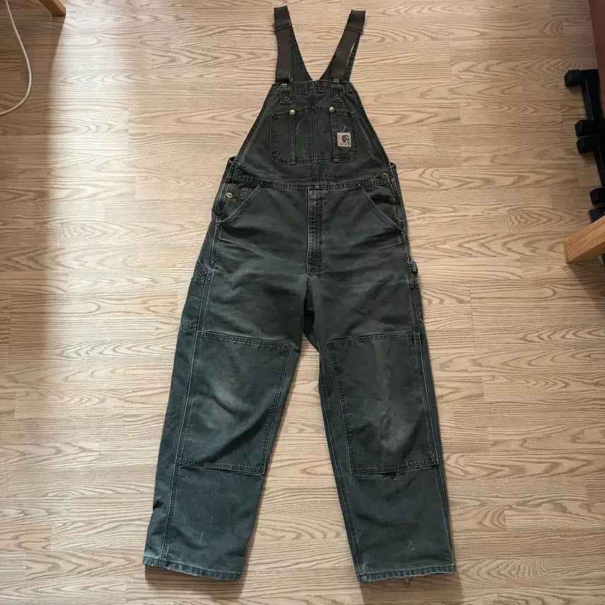 [BUNJANG] Carhartt Moss Green Overalls / [CARHARTT] 칼하트 모스그린 오버롤