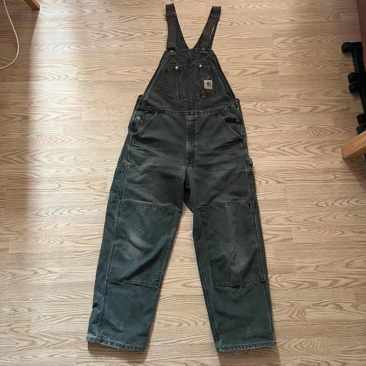 [BUNJANG] Carhartt Moss Green Overalls / [CARHARTT] 칼하트 모스그린 오버롤