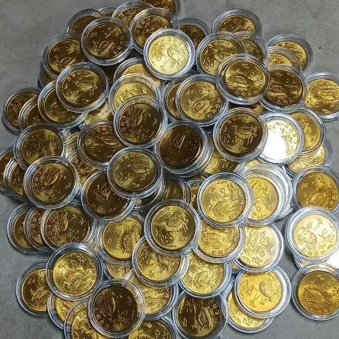 [BUNJANG] Korean Old Coin 1979 5 Won Bundle Set / 옛날돈 미사용 1979년 5원 50개일괄