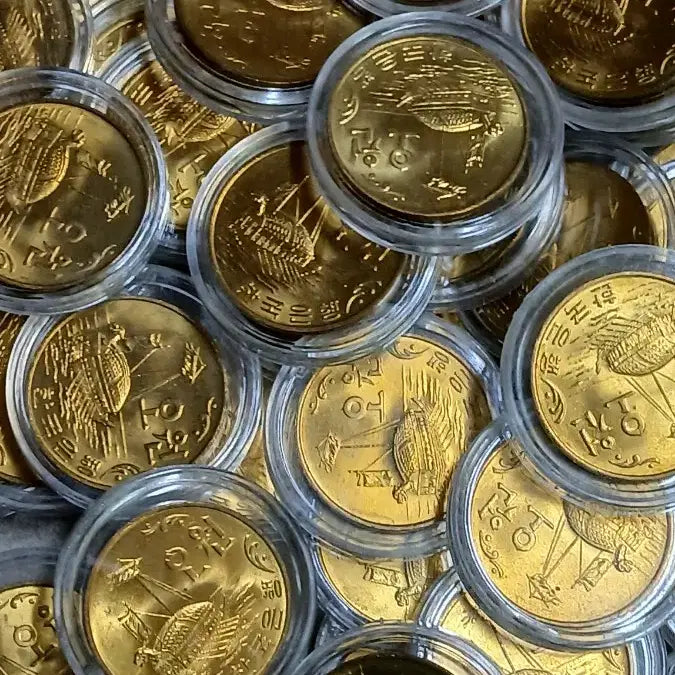 [BUNJANG] Korean Old Coin 1979 5 Won Bundle Set / 옛날돈 미사용 1979년 5원 50개일괄