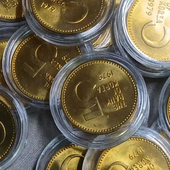 [BUNJANG] Korean Old Coin 1979 5 Won Bundle Set / 옛날돈 미사용 1979년 5원 50개일괄