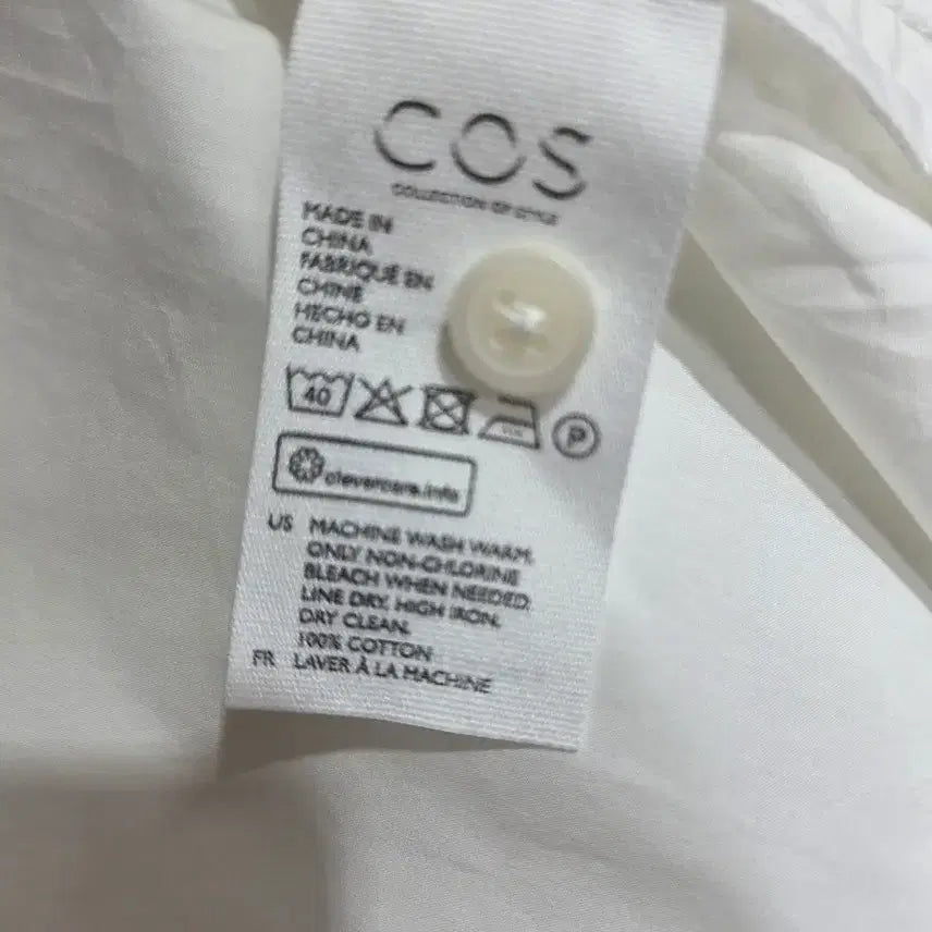[BUNJANG] COS Long Rounded Hem Blouse / COS 롱 라운디드 헴 블라우스.셔츠