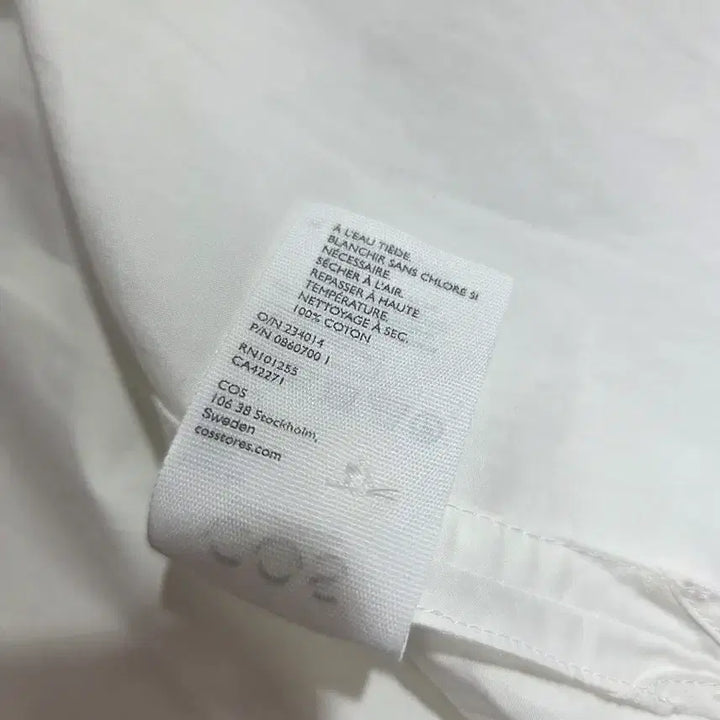 [BUNJANG] COS Long Rounded Hem Blouse / COS 롱 라운디드 헴 블라우스.셔츠