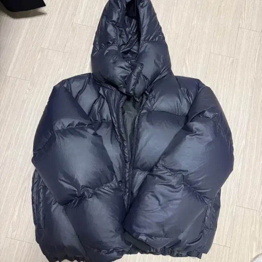 [BUNJANG] Kuer Cloud Crop Padded Jacket (Black, S) / 쿠어 클라우드 크롭 패딩 s