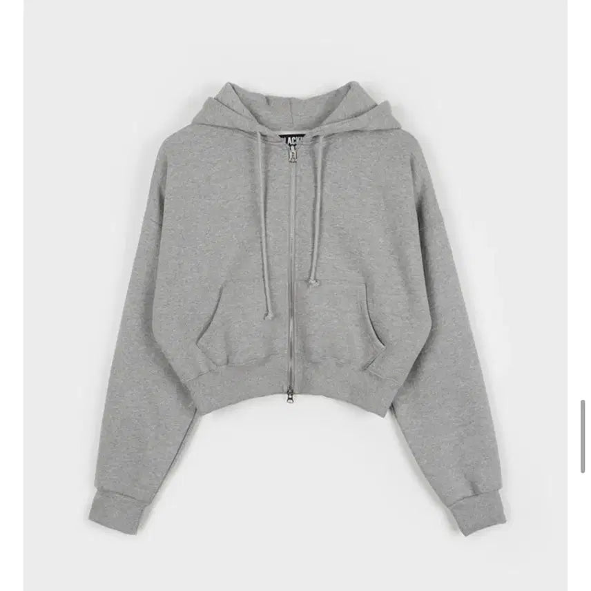 [BUNJANG] Black Up Merlot Two-Way Brushed Hoodie Zip-Up Gray / 블랙업 멜롯 투웨이 기모 후드집업 그레이
