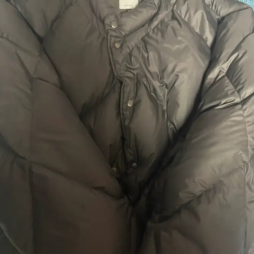 [BUNJANG] Polytelu Rhombus Down Puffer Jacket Black Charcoal / [3] 폴리테루 롬버스 다운 퍼퍼 자켓 블랙 차콜