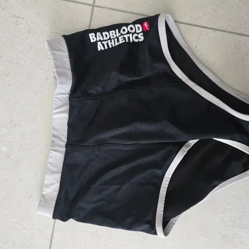 [BUNJANG] Badblood Bold Logo 1 Aqua Booty Shorts M / 배드블러드 볼드로고1 아쿠아 부티 숏츠 m