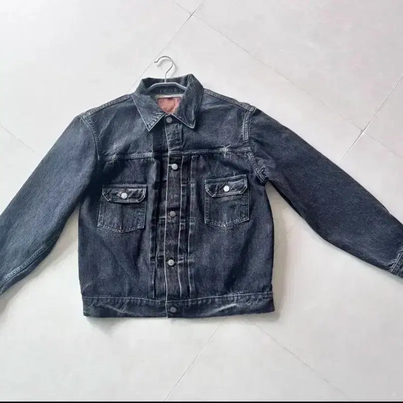 [BUNJANG] Sugar Cane 1953 Type 2 Black Denim Jacket / 슈가케인 1953 Type2 블랙 데님 자켓
