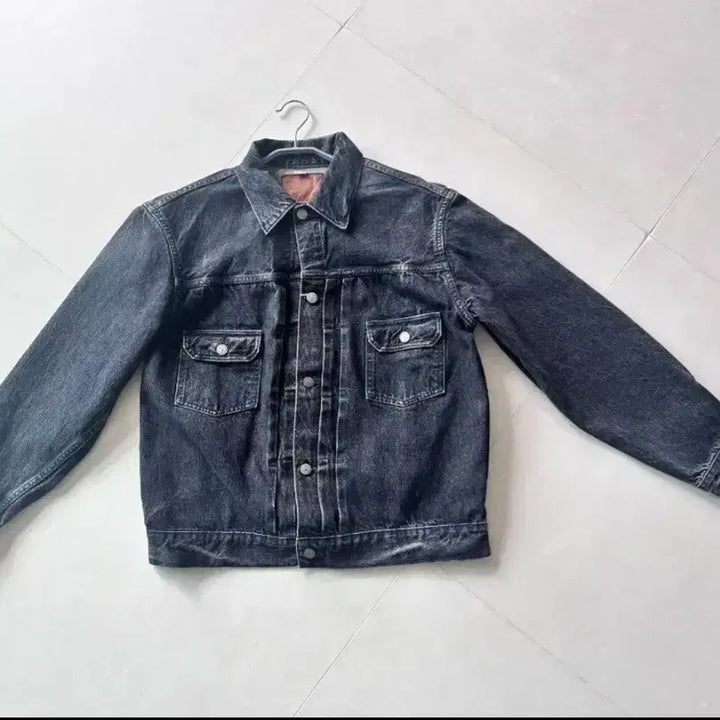 [BUNJANG] Sugar Cane 1953 Type 2 Black Denim Jacket / 슈가케인 1953 Type2 블랙 데님 자켓
