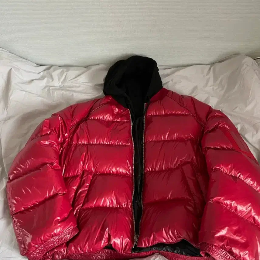 [BUNJANG] Junji Detachable Hooded Padded Jacket / 준지 후드 디테처블 168 유광 패딩