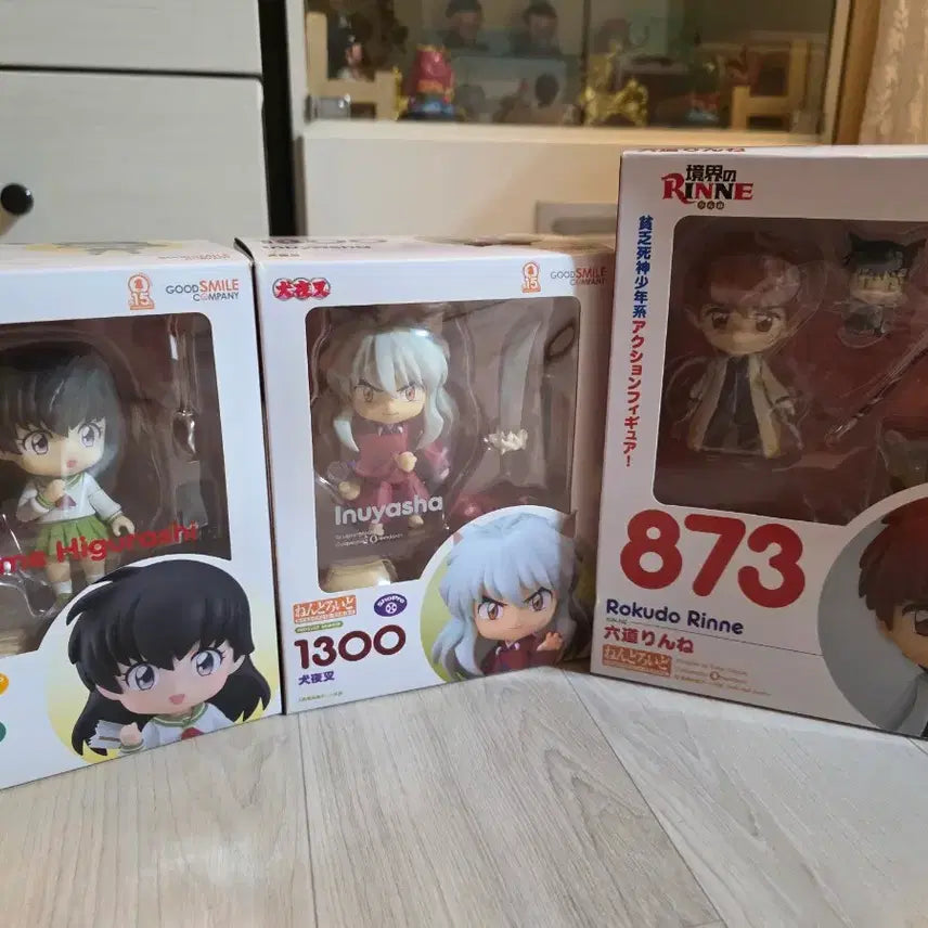 [BUNJANG] Inuyasha Rinne Kagome Figure Set / 이누야샤/카고메/린네 넨도로이드 피규어 셋트