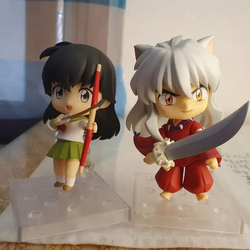 [BUNJANG] Inuyasha Rinne Kagome Figure Set / 이누야샤/카고메/린네 넨도로이드 피규어 셋트