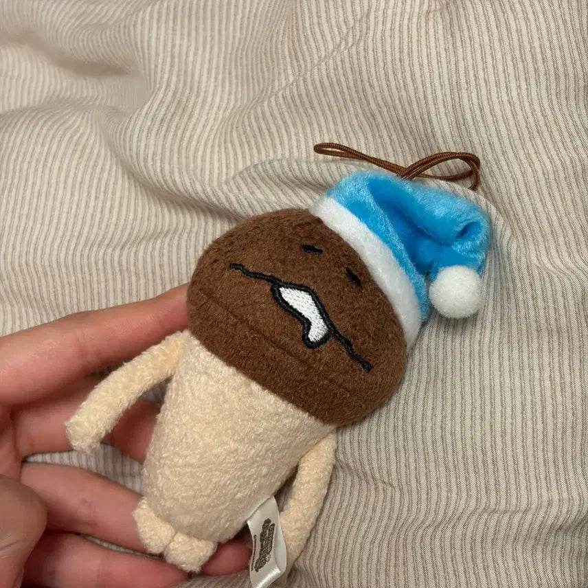 [BUNJANG] Nameko Naptime Strap Plush Doll / 잠자는 나메코 낮잠 스트랩 인형