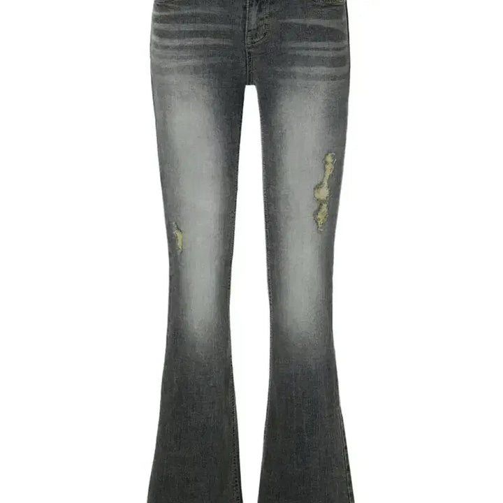 [BUNJANG] ENHYPEN Smoke Mid-Rise Bootscut Denim Pants / 이네기 Smoke Mid-Rise Bootscut Denim Pants