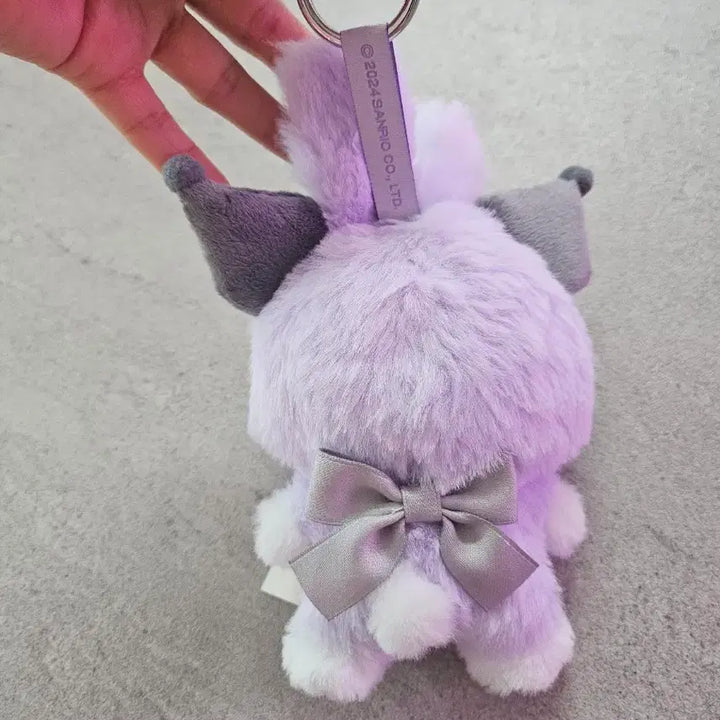[BUNJANG] Toptoy Sanrio Kuromi Bunny Plush Keyring / 탑토이 산리오 엘프 버니 쿠로미 인형 키링
