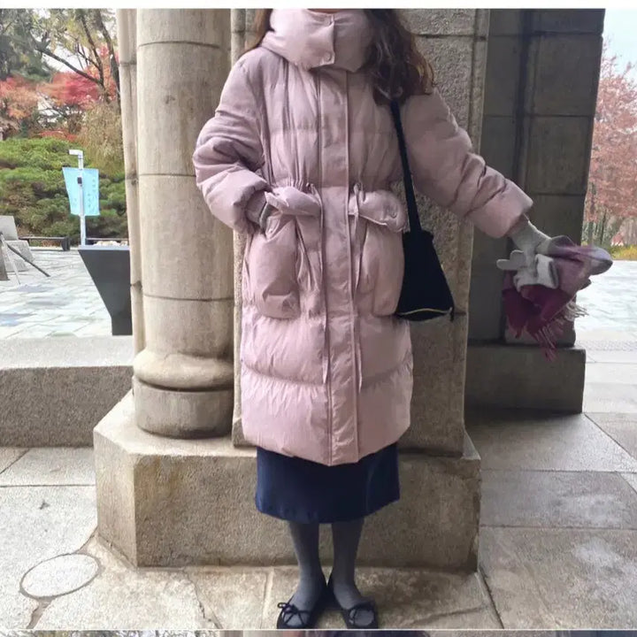 [BUNJANG] Rosebay Violet Down Hooded Padded Jacket / 로즈베이   바이올렛 다운후드패딩