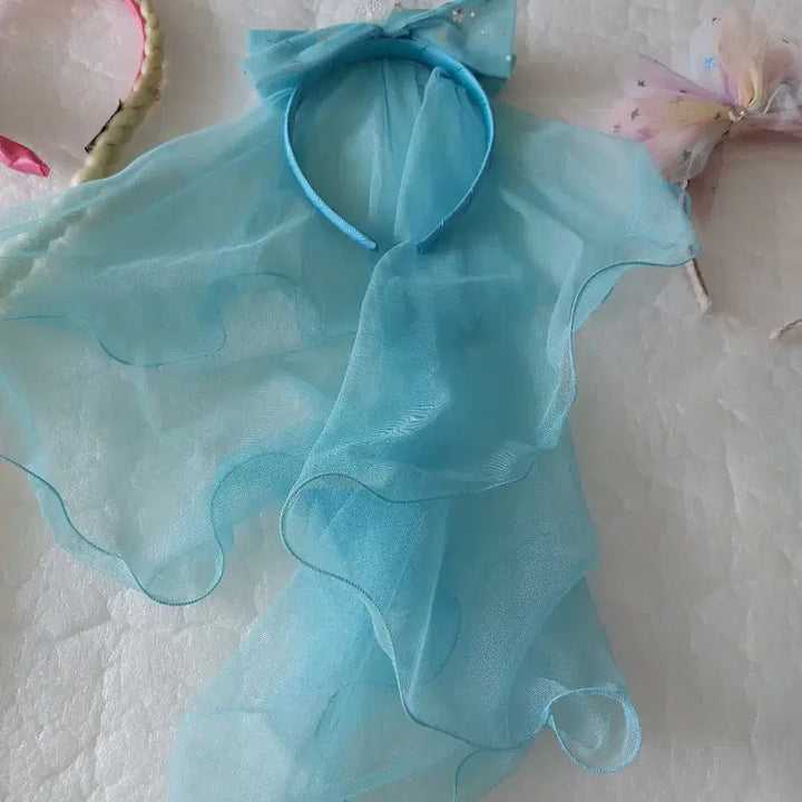 [BUNJANG] Rapunzel Veil Headband / 라푼젤 머리띠 베일 머리띠 머리핀 왕관 등