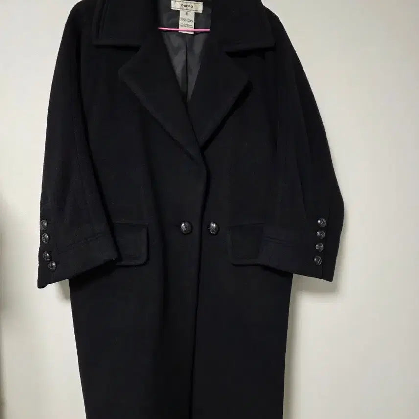 [BUNJANG] DAFFO Black Wool Coat (M) / A급/77~88 DAFFO 블랙 모 코트 M