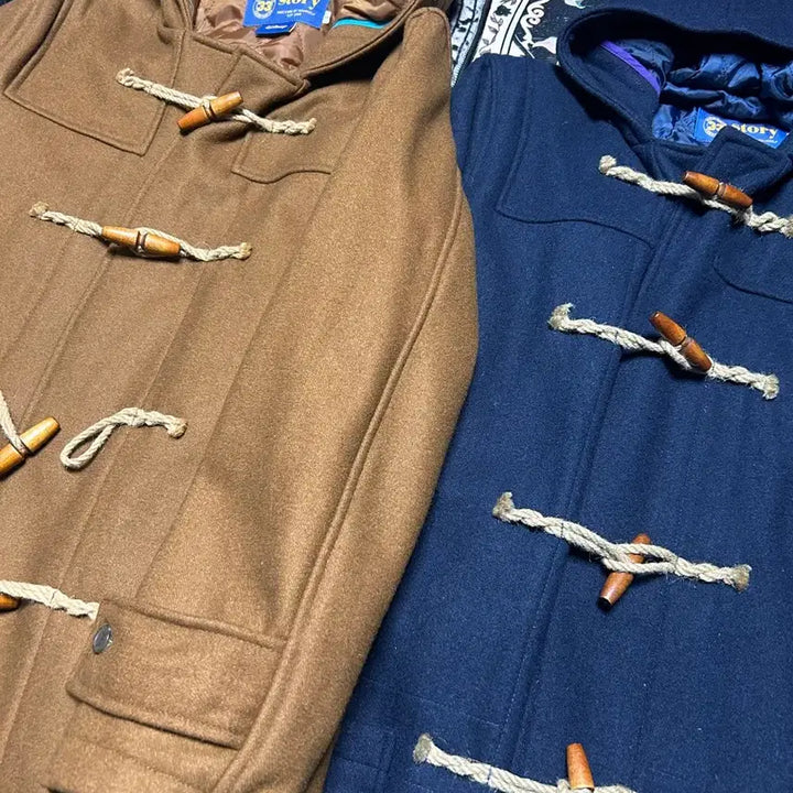 [BUNJANG] Vintage Disney Navy Duffel Coat / 빈티지 더플코트 네이비 M