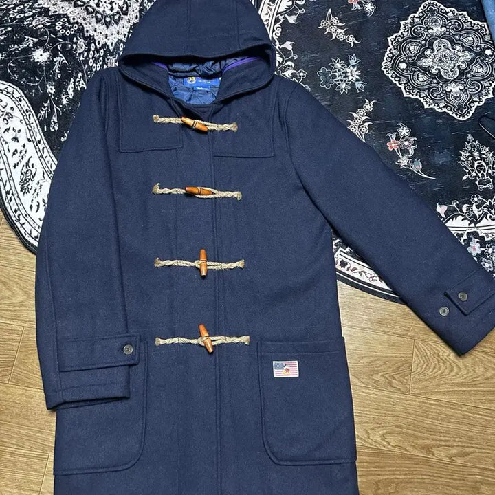 [BUNJANG] Vintage Disney Navy Duffel Coat / 빈티지 더플코트 네이비 M