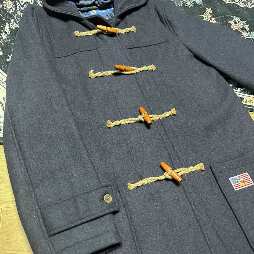 [BUNJANG] Vintage Disney Navy Duffel Coat / 빈티지 더플코트 네이비 M