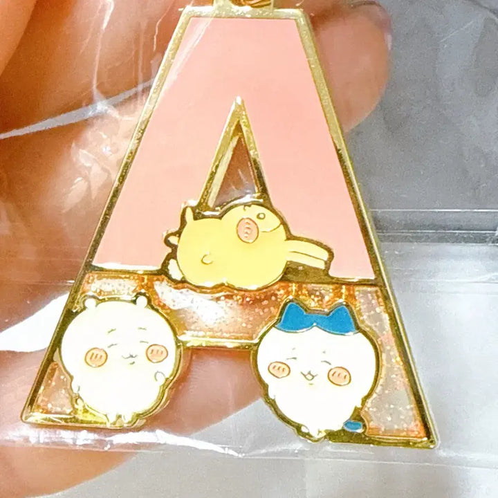 [BUNJANG] Chiikawa Alphabet Metal Keyring (Letter A) / 치이카와 먼작귀 알파벳 메탈 키링 열쇠 A(영상있음)
