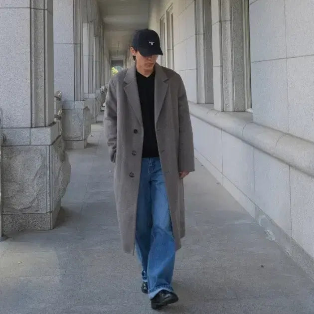 [BUNJANG] AND Z Men's Semi-Overfit Single Coat / 앤드지 25FW 세미오버핏 싱글 코트(브라운)