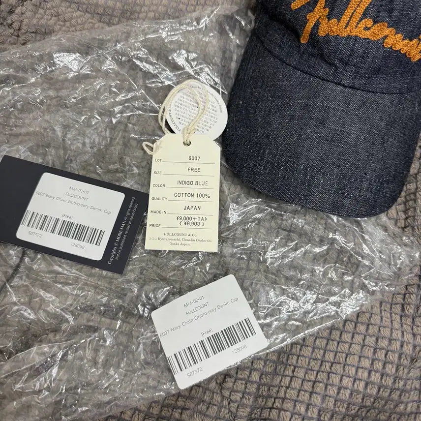 [BUNJANG] Fullcount 6007 Denim Cap / 풀카운트 볼캡 Fullcount 6007 체인 데님캡