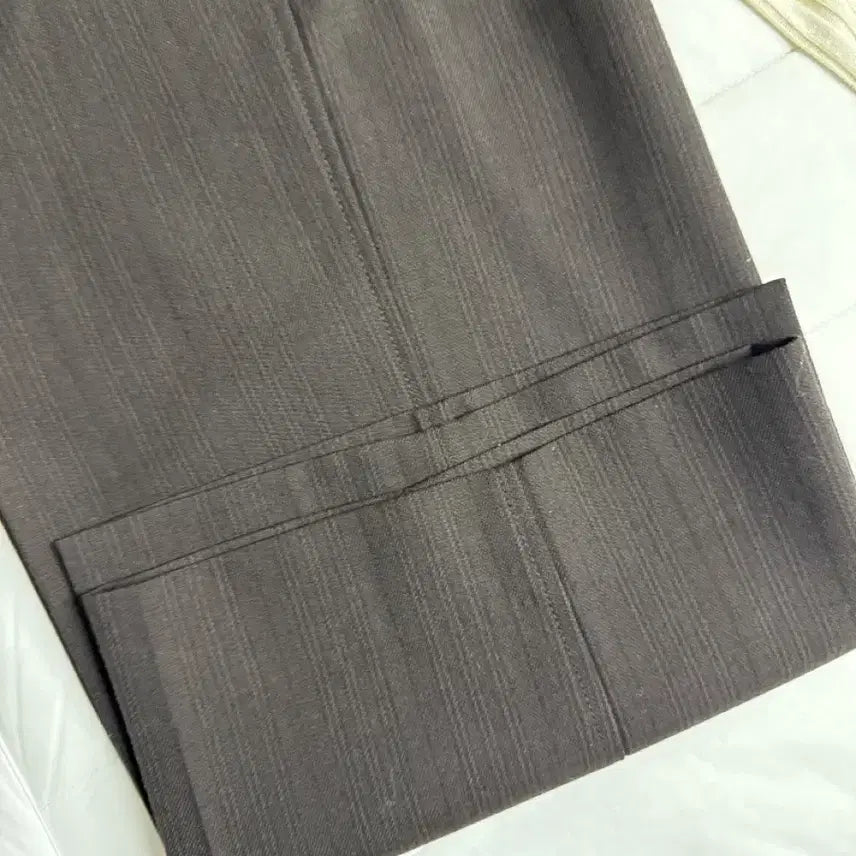 [BUNJANG] RECTO Vintage Virgin Wool Striped Brown Pants M / 23fw 렉토 빈티지 버진울 스트라이프 브라운 팬츠 M 팝니다.