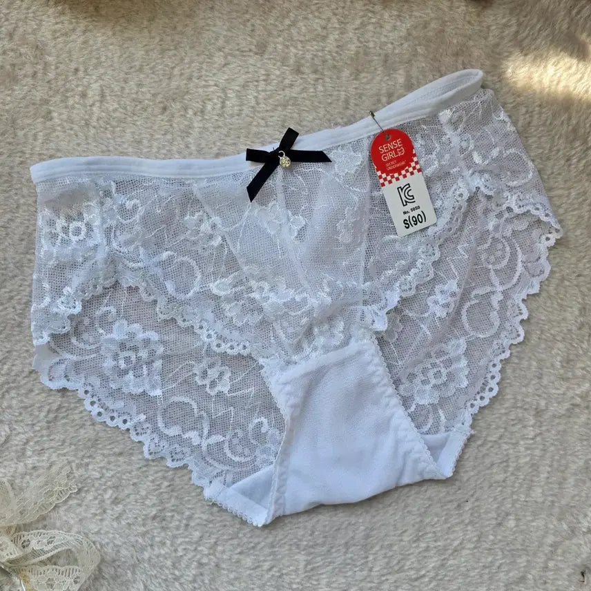 [BUNJANG] Lace Panties S (90) 5-Piece Set / 레이스 팬티 S(90) 5종 세트 여성팬티 새상품