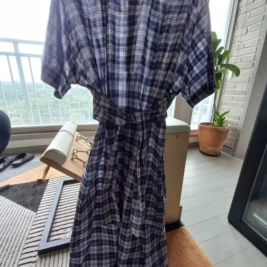 [BUNJANG] TELA Check Midi Dress / TELA체크원피스